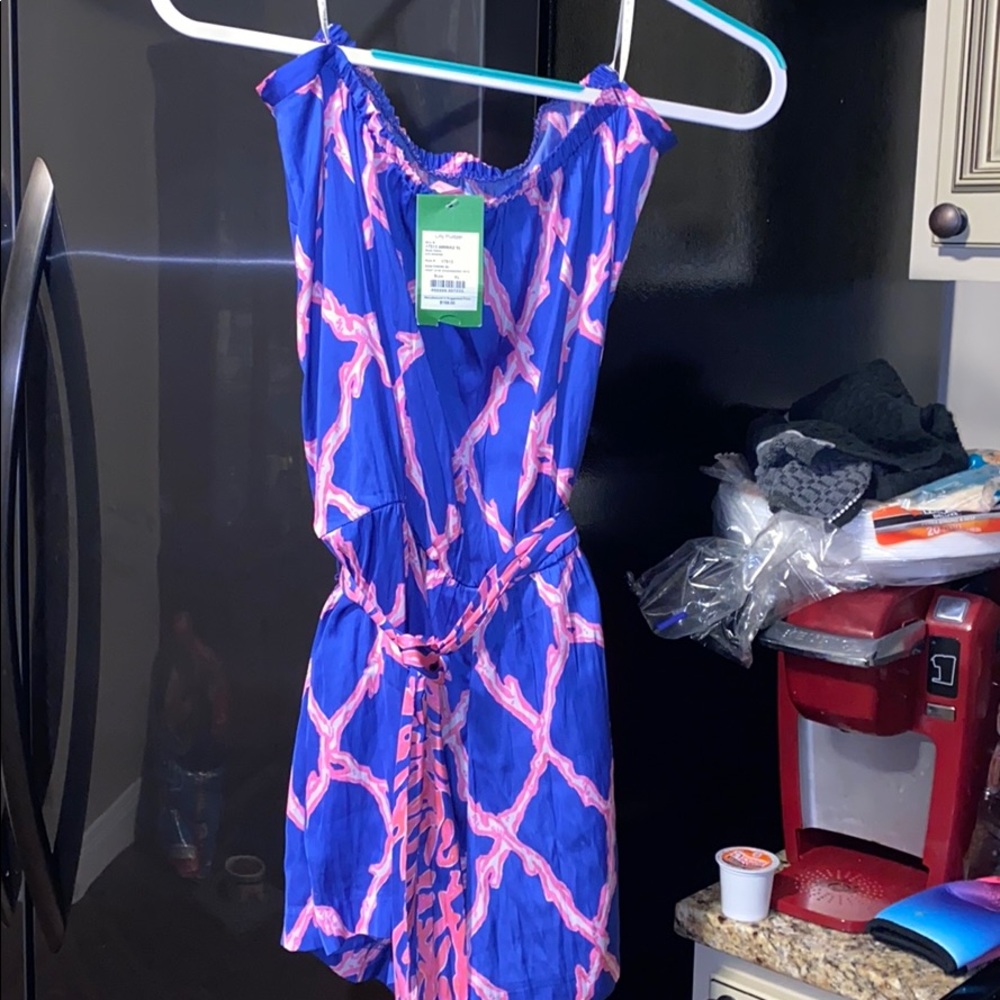 Lilly pulitzer strapless romper
